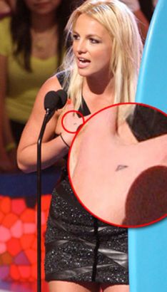 Britney Spears Small Star Hand Tattoo